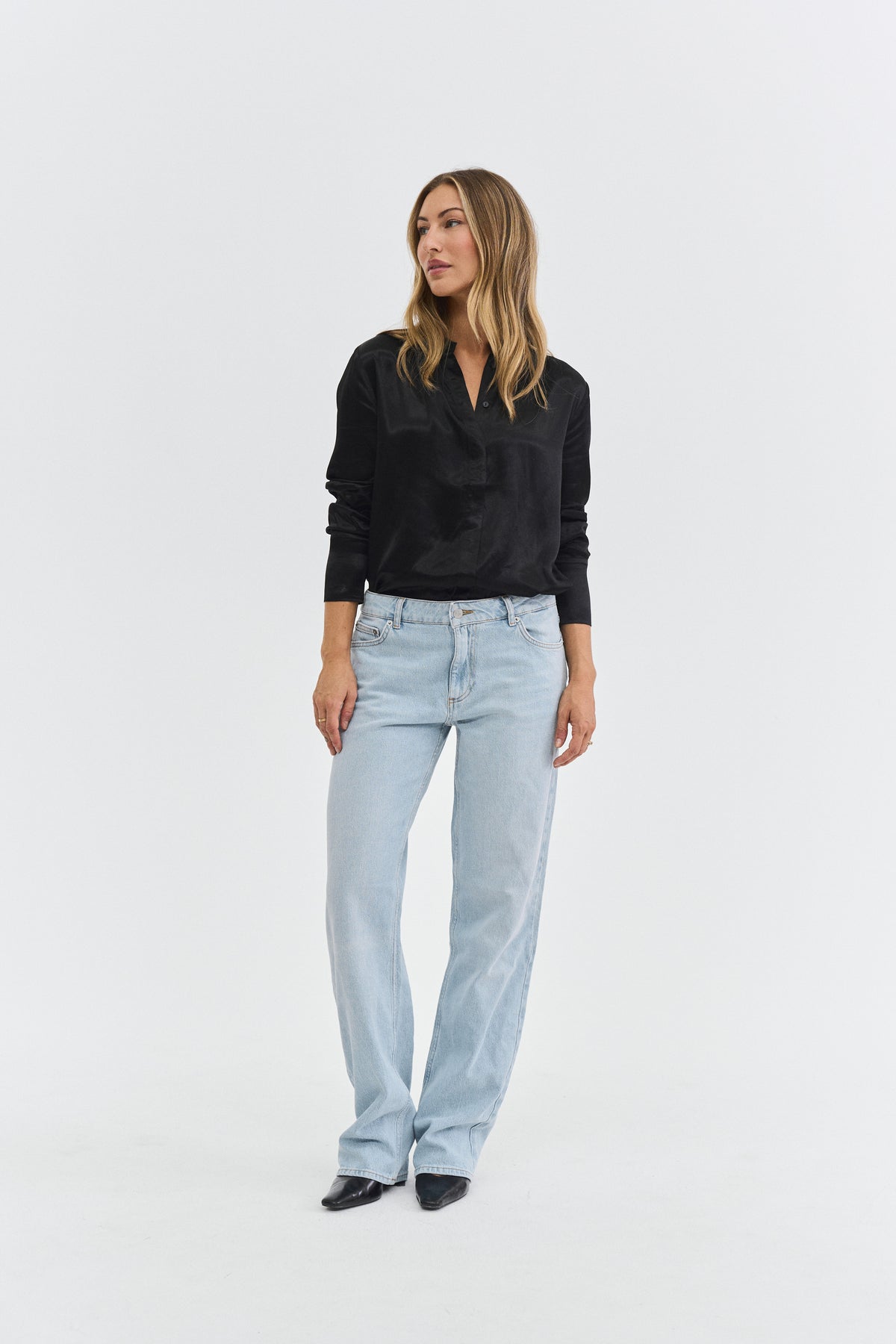 THE CORE SATIN TOP