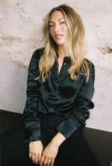 THE CORE SATIN TOP