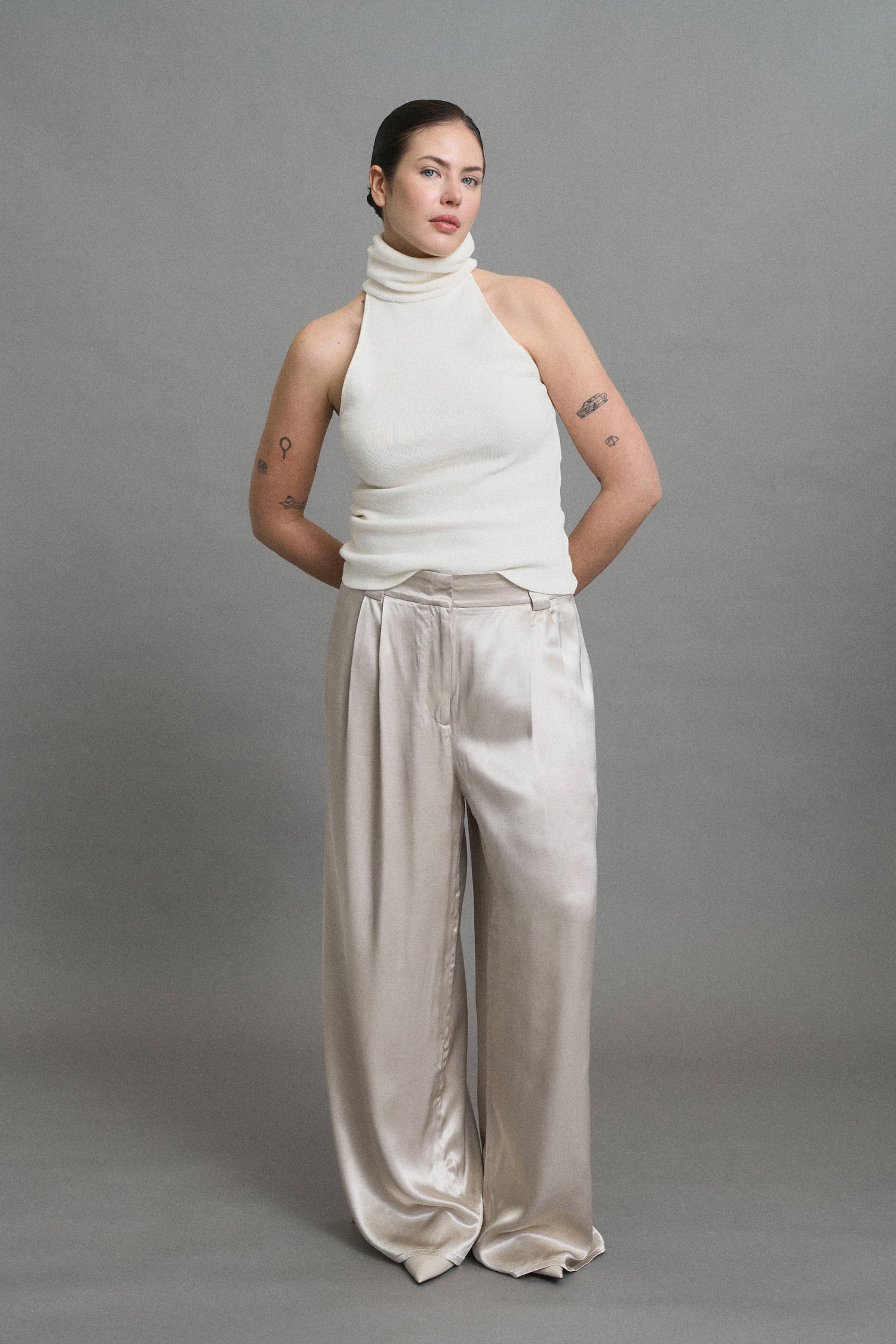 Carla Satin Trousers