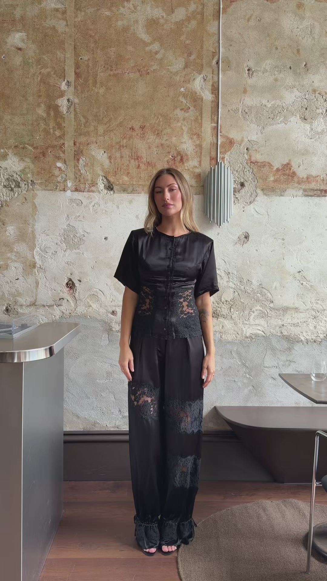 THE MIXO SATIN TROUSERS